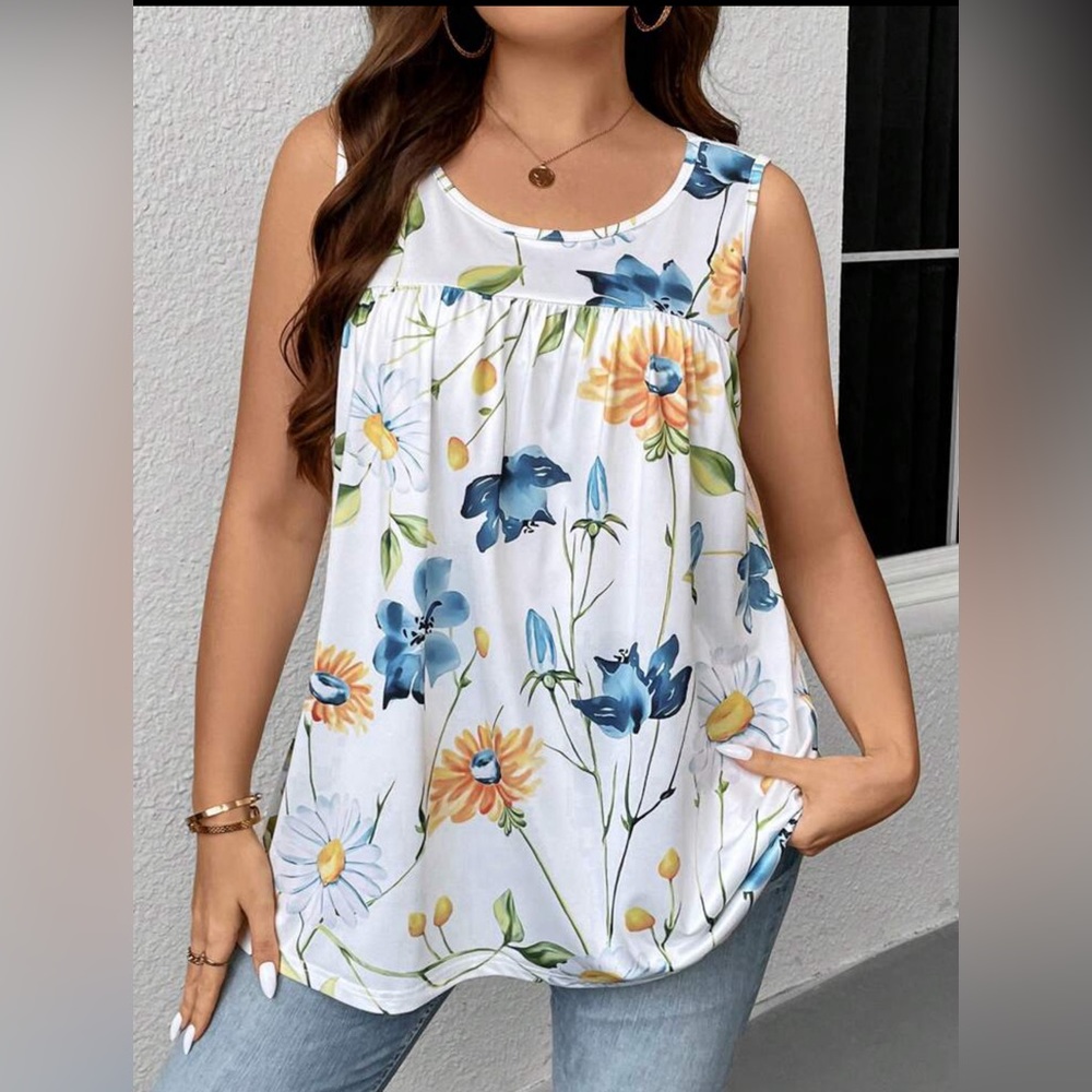 Floral Print Tank Top